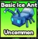 Actual Basic Ice Ant Index card with its Uncommon label