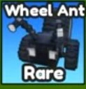 Actual Wheel Ant Index card with its Rare label